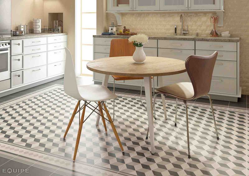 Carrelage sol et mur c. ciment imitation paris 18e 20x20 ... Faience cuisine carreaux ciment