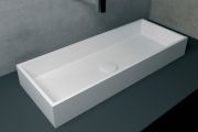 Countertop washbasin 30 x 75 cm, in Solid Surface resin - BALI