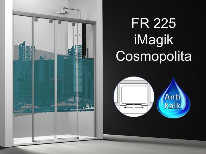 Shower Enclosures Longueur 200 Door 4 Panels 2 Central Shower Door 4 Panels 2 Central Sliding Doors 200 Cm Decor Imagik Cosmo