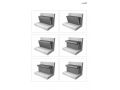 Seat for tiled shower, bench - SANOASA 1 Wedi - 90x38 cm - 900 x 380 mm