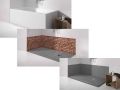 Wall panels resin color shower trays, Pierre finish