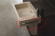 Mechanized door towel, washbasin plan to measure.