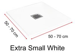 Shower Tray 70 Cm Base 70x70 70x75 70x80 70x85 70x90 Shower Tray 70 Cm In Resin White Extra Small
