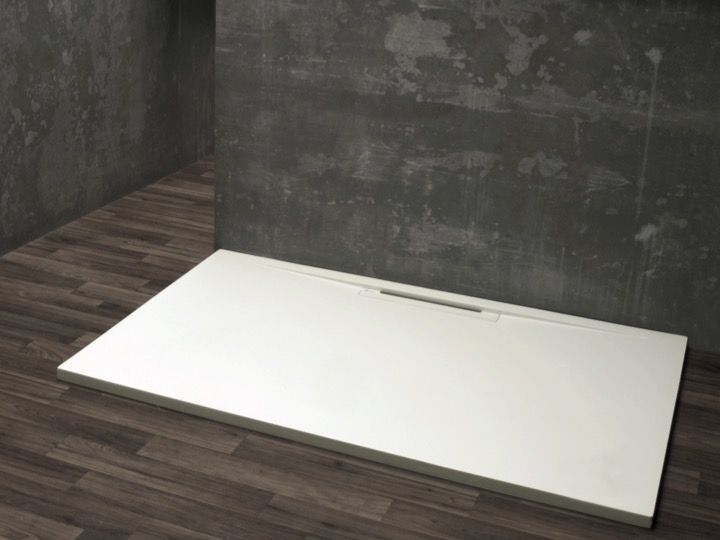 Shower Tray Corian Solid Surface Front Drainage Channel Hydra