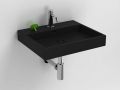 Washbasin, 50 x 42 cm, matte anthracite ceramic - WASH ME 50