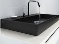 Washbasin, 50 x 42 cm, matte anthracite ceramic - WASH ME 50