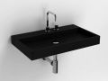 Washbasin, 70 x 42 cm, matte anthracite ceramic - WASH ME 70