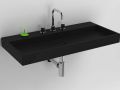 Washbasin, 90 x 42 cm, matte anthracite ceramic - WASH ME 90