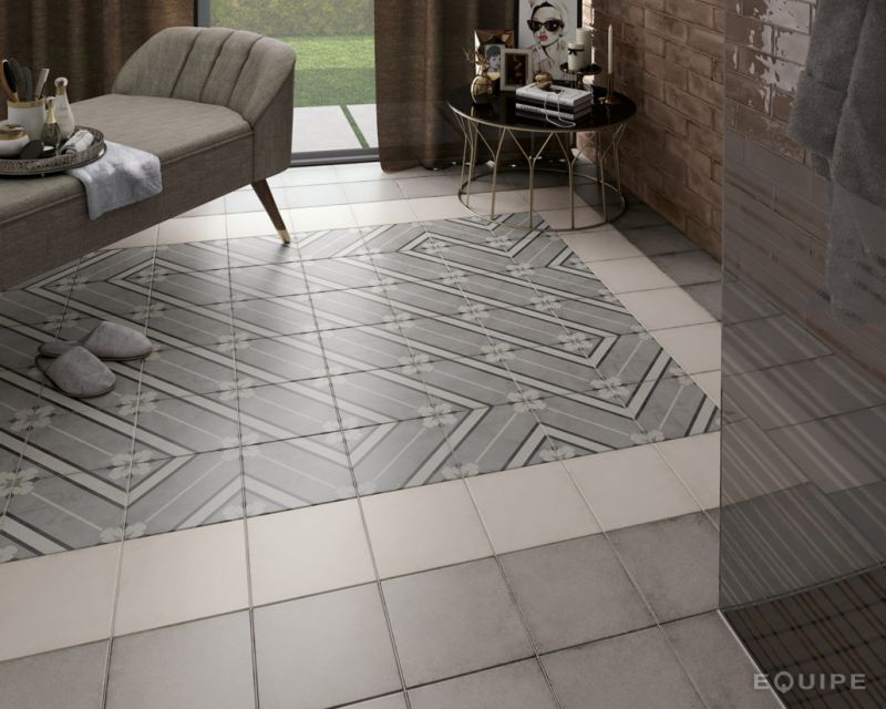 Karlsplatz Grey 20x20 Tile Cement Style Porcelain
