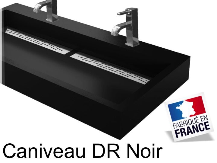 Vasque 100 Double Vanity Hanging Or To Put, Width 50 X 100 Cm, In Resin, Channel Double Vasque ... Vasque 100 Double Vanity Hanging Or To Put, Width 50 X 100 Cm, In Resin, Channel Double Vasque ...