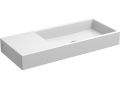 Hands washbasin, 19 x 45 cm, beach left, wall tap - MINI WASH ME 45 LEFT