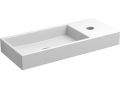 Washbasin, 19 x 45 cm,  straight tap - MINI WASH ME 45 RIGHT