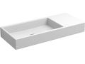Washbasin, 19 x 45 cm,  beach on the right, wall tap - MINI WASH ME 45 RIGHT