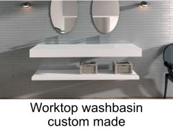 Countertop, in Solid Surface, for countertop bathroom washbasin - RODAS CF