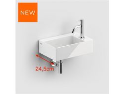 Design hand washbasin, 25 x 36 cm, tap on the right - NEW FLUSH 2