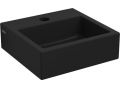 Washbasin, 27 x 28 cm, ceramic, matt anthracite - FLUSH 1