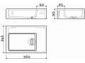 Washbasin, 25 x 36 cm, without tap drilling - FLUSH 2