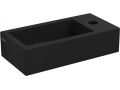 Washbasin, 18 x 36 cm, matt anthracite ceramic, tap right - FLUSH 3 RIGHT