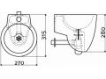 Designer washbasin, matt anthracite, with tap holes - FLUSH 6