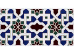ALHAMBRA 14x28 cm - wall tile, in the Oriental style.