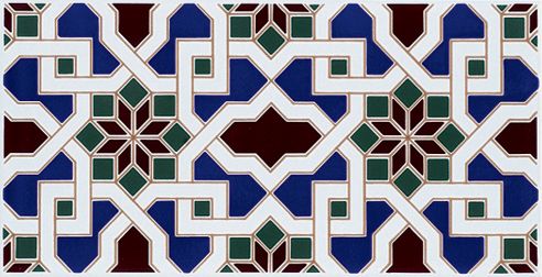 ALHAMBRA 14x28 cm - wall tile, in the Oriental style.