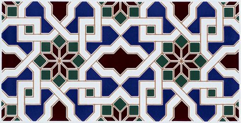 ALHAMBRA 14x28 cm - wall tile, in the Oriental style.