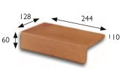 Stair nosing 25 x 13 x 6 cm - Stretched sandstone tiles - artois sandstone type - aragon gres - klinker buchtal
