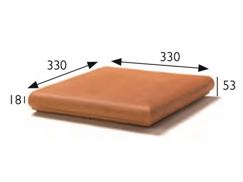 Angle of stair step 5 x 33 x 33 cm - Stretched sandstone tiles - artois sandstone type - aragon gres - klinker buchtal