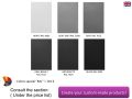 Very small custom size shower tray with overflow edge - 80 x 80 -  BORDER LISA