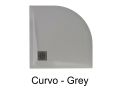 Round shower trays, mineral resin - CURVO 80x80