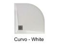 Round shower trays, mineral resin - CURVO 80x80