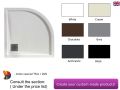 Round shower trays, with edge, in mineral resin - CURVO BORDER