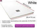 Mineral resin shower trays, custom made, stone effect, non-slip - VULCANO BEIGE