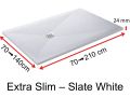 Shower tray resin, thickness 24 mm - Extra Slim SLATE