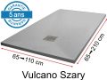 Mineral resin shower trays, custom made, stone effect, non-slip - VULCANO beige