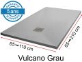 Mineral resin shower trays, custom made, stone effect, non-slip - VULCANO BEIGE