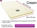 Mineral resin shower trays, custom made, stone effect, non-slip - VULCANO anthracite