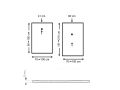 Shower trays, crocodile leather effect finish - CROCODILE