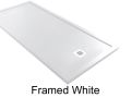 Shower trays with rim, four anti-overflow edges - FRAMED