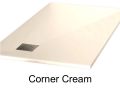 Shower tray with right-angled drain - CORNER Right 120