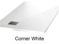 Shower tray with right-angled drain - CORNER Right 120