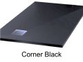 Shower tray with right-angled drain - CORNER Right 120