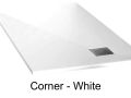 Shower tray with outlet in left angle - CORNER left
