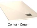 Shower tray with outlet in left angle - CORNER left