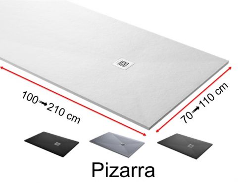 Shower tray custom, extra flat - PIZARRA