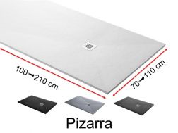 Shower tray custom, extra flat - PIZARRA