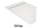 Gutter shower tray with resin grid - GUTTER COVER White