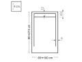 Shower tray extra flat - SIDE