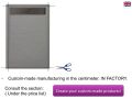 Shower tray, gutter, 120 cmAcrystone resin - VULCANO SIDE INOX
