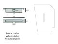 Design shower base with central drain - URBAN